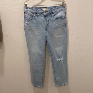 Madewell NWT Mid Rise Classic Straight Leg Jeans